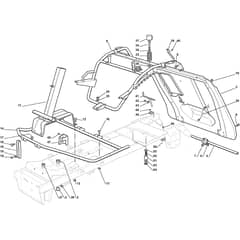 XF 140 - 2011-2012 - 2T0110273/10 - Castel Garden Ride On Mower Frame Diagram