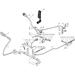 XF 140 - 2011-2012 - 2T0110273/10 - Castel Garden Ride On Mower Gearbox Controls Diagram