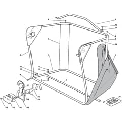 XF 140 - 2011-2012 - 2T0110273/10 - Castel Garden Ride On Mower Grasscatcher Diagram