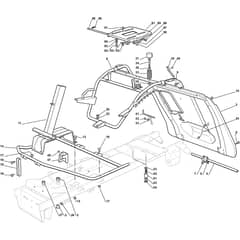 XF 140 HD - 2010-2013 - 2T0220273/10 - Castel Garden Ride On Mower Frame Diagram