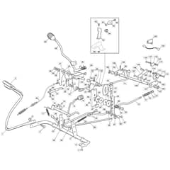 XF 140 HD - 2021-2022 - 2T0220273/MTF - Mountfield Ride On Mower Controls Diagram