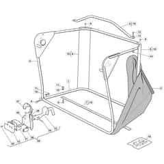 XF 140 HD - 2021-2022 - 2T0220273/MTF - Mountfield Ride On Mower Grasscatcher Diagram