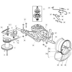 XF 140 HD - 2021-2022 - 2T0220273/MTF - Mountfield Ride On Mower Transmission Diagram