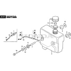XG 135 HD - 2010-2015 - 2T0410373/F10 - Castel Garden Ride On Mower Fuel Tank 02 Diagram