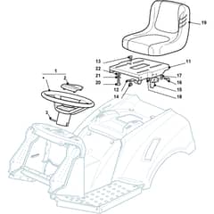 XG 140 - 2007 - 299954376/07 - Castel Garden Ride On Mower Seat Diagram