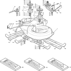 XG 140 HD - 2008 - 299964376/08 - Castel Garden Ride On Mower Cutting Deck Diagram