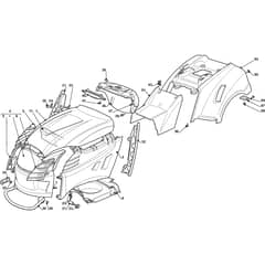 XG 145 HD - 2009 - 2T2643673/09 - Castel Garden Ride On Mower Body Diagram