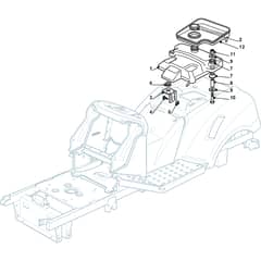 XG 160 HD - 2008 - 299964576/08 - Castel Garden Ride On Mower Fuel Tank Diagram