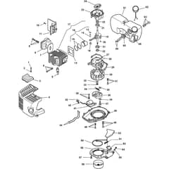 XH 55 - 2009 - 252800003/05 - Castel Garden Hedge Trimmer Engine Diagram