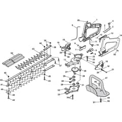 XH 55 - 2010 - 252800003/09 - Castel Garden Hedge Trimmer Cutting Unit Diagram