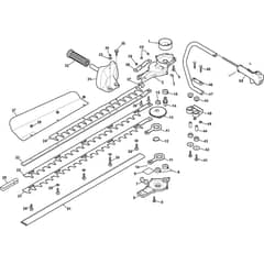 XH 75 K - 2007 - 252400003/06 - Castel Garden Hedge Trimmer Cutting Unit Diagram