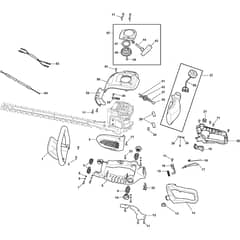 XHJ 550 - 2010-2013 - 252900003/10 - Castel Garden Hedge Trimmer Starter Assy Diagram