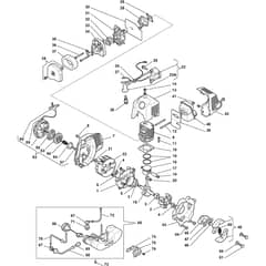 XHM 75 - 2010-2012 - 251475003/09 - Castel Garden Hedge Trimmer Engine Diagram