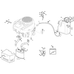 XHT 240 4WD - 2025 - 2T1425473/C22 - Castel Garden Ride On Mower Engine Diagram
