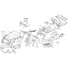 XLR 220 HD - 2020 - 2T1835473/C20 - Castel Garden Ride On Mower Body Diagram