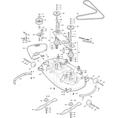 XLR 220 HD - 2020 - 2T1835473/C20 - Castel Garden Ride On Mower Cutting Plate Diagram