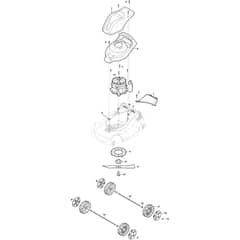 XP 35 - 2019 - 297330063/C19 - Castel Garden Rotary Mower Wheels, Blade, Body Works, Engine Diagram