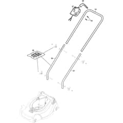 XP 39 - 2019 - 297370168/C18 - Castel Garden Rotary Mower Handle Diagram