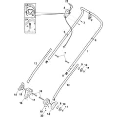 XP 42 E - 2017-2020 - 294420063/PAP - Castel Garden Rotary Mower Electric Motor/Blade Diagram