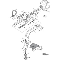 XR 28HJ - 2007 - 282040103/06 - Castel Garden Trimmer Handle Transmission Diagram