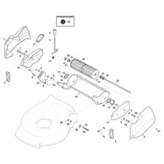 XS 48 BSR - 2013-2014 - 299489023/C13 - Castel Garden Rotary Mower Ass.Y Roller Diagram