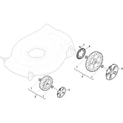 XS 48 EW - 2014 - 299480663/C11 - Castel Garden Rotary Mower Wheels and Hub Caps Diagram