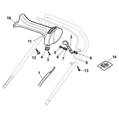 XS 53 BS - 2012-2013 - 299532023/C11 - Castel Garden Rotary Mower Dashboard Diagram
