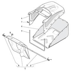 XS 53 HSW - 2014 - 299536038/C14 - Castel Garden Rotary Mower Grass Catcher Diagram