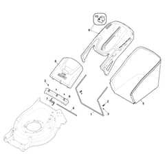 XS 55 BVWE4 - 2016 - 294557523/C16 - Castel Garden Rotary Mower Grass Catcher Diagram