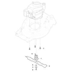 XS 55 HV - 2017-2019 - 294557838/C16 - Castel Garden Rotary Mower Blade Diagram