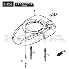 XS 55 HV - 2017-2019 - 294557838/C16 - Castel Garden Rotary Mower Fan Cover - GCV190A S1-G7-SD Diagram