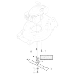 XS 55 S - 2022-2025 - 294556848/C22 - Castel Garden Rotary Mower Blade Diagram