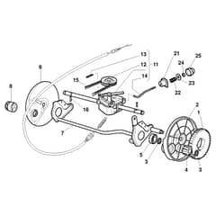 XSI 55 MHS INOX - 2013 - 291592038/10 - Castel Garden Rotary Mower Transmission Diagram