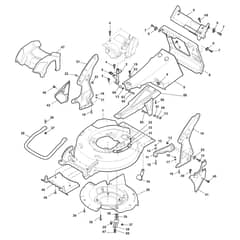 XSP 50 BS - 2012-2014 - 290506028/C11 - Castel Garden Rotary Mower Deck and Height Adjusting Diagram