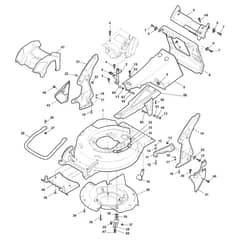 XSP 55 HSC - 2012-2013 - 290558038/10 - Castel Garden Rotary Mower Deck and Height Adjusting Diagram