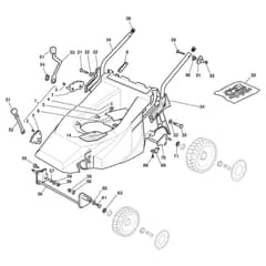XTR 48 B - 2015-2016 - 296486023/C15 - Castel Garden Rotary Mower Deck and Height Adjusting Diagram