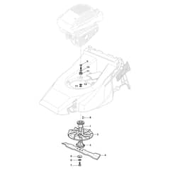 XTR 48 BS - 2012-2013 - 296506023/09 - Castel Garden Rotary Mower Blade Diagram