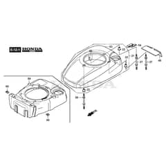 XTR 48 HS - 2016-2019 - 296506038/C16 - Castel Garden Rotary Mower Fan Cover Diagram