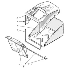 XTR 48 HS - 2016-2019 - 296506038/C16 - Castel Garden Rotary Mower Grass Catcher Diagram