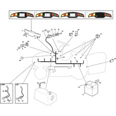 XTY 190 HD - 2017-2022 - 2T0950253/C17 - Castel Garden Ride On Mower Electric Parts Diagram