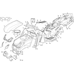 XTY 220 HD - 2017-2018 - 2T0980253/C17 - Castel Garden Ride On Mower Body Diagram