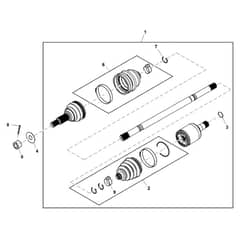 John Deere XUV550 - PC10854 - Front Axle - ST563733