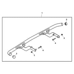 John Deere XUV550 - PC10854 - Rear Bumper - ST613939