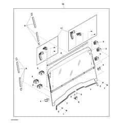 John Deere XUV550 - PC10854 - Windshield Kit - ST849065