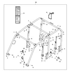 John Deere XUV550 - PC10854 - Rollover Protective ( - 040000) - ST850424