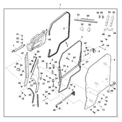 John Deere XUV550 - PC10854 - Door Kit - ST904674
