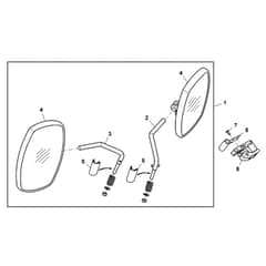 John Deere XUV560 - PC12782 - Exterior Mirror - ST848562