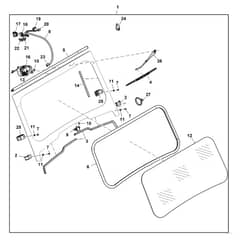 John Deere XUV560 - PC12782 - Glass Windshield - ST912085