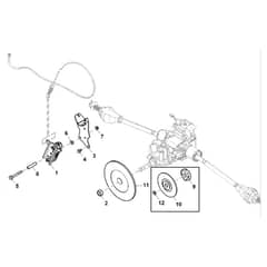 John Deere XUV560E - PC13268 - Park Brake - ST890619