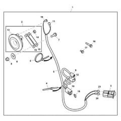 John Deere XUV560E - PC13269 - Horn Kit - ST809763